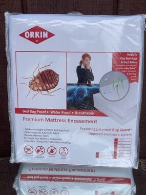 NIP - Orkin Premium Queen Box Spring Encasement